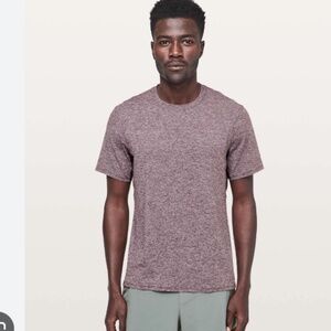 Lululemon Athletica Purple Heather Athletic Short Sleeve Tee - Men's Size Medium